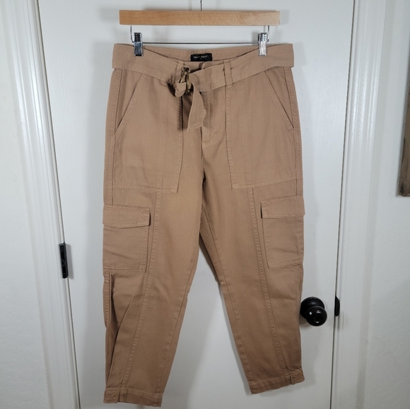 Banana Republic Pants - Banana Republic Cargo Tapered Utility Gorpcore Pants Size 4 100% Cotton